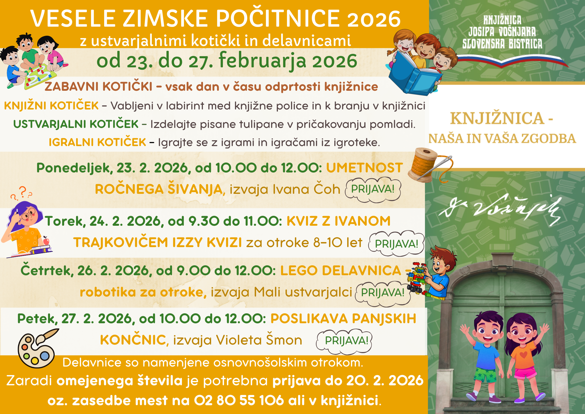 ZIMSKE POČITNICE 2026