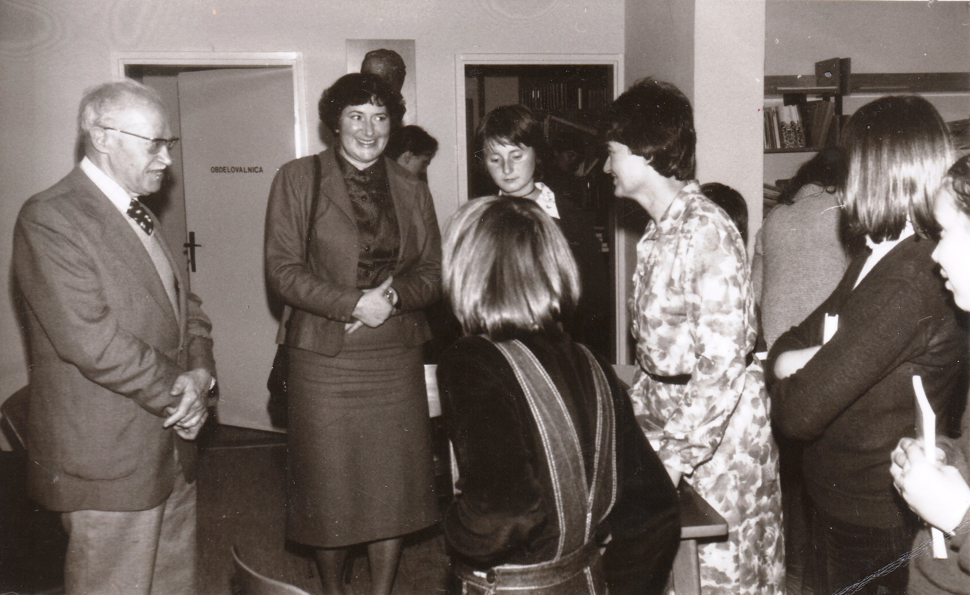 Anton Ingolič na enem od številnih obiskov v Knjižnici Josipa Vošnjaka Slovenska Bistrica